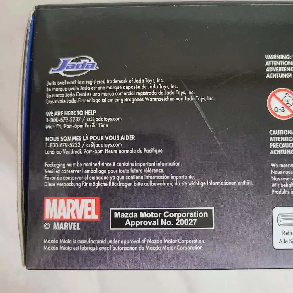 Spiderman Ghost Spider Figure 1990 Mazda Miata Diecast 1:32 Model Car